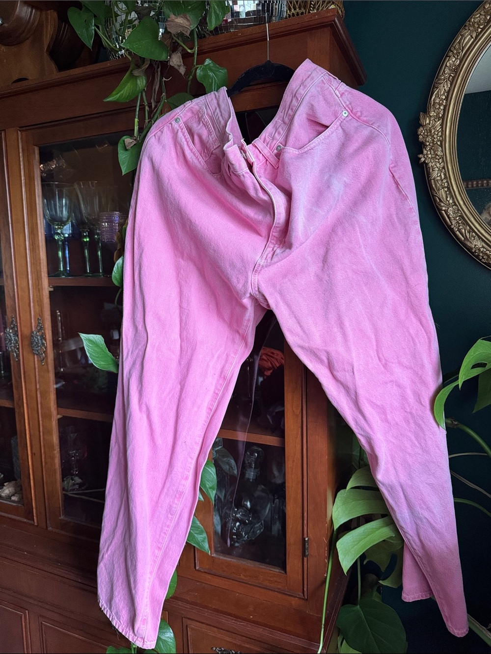 Madewell High-Rise Pink Denim Jeans